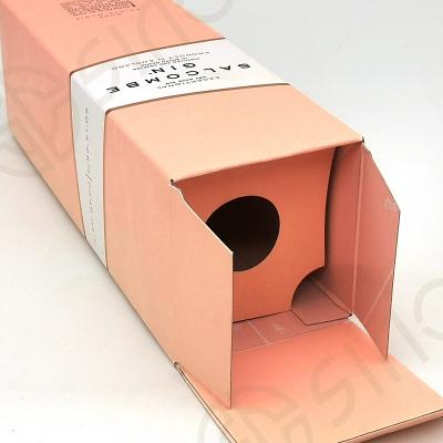 Foldable White Paper Wine Box